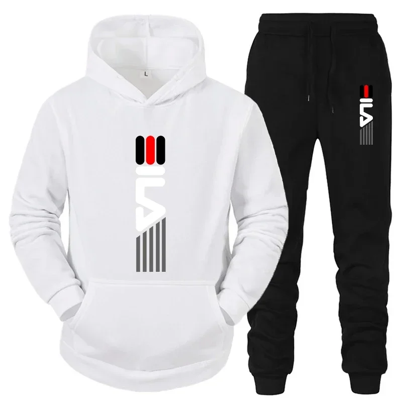 Outdoor Sportswear - Conjunto de Moletom Masculino com Capuz