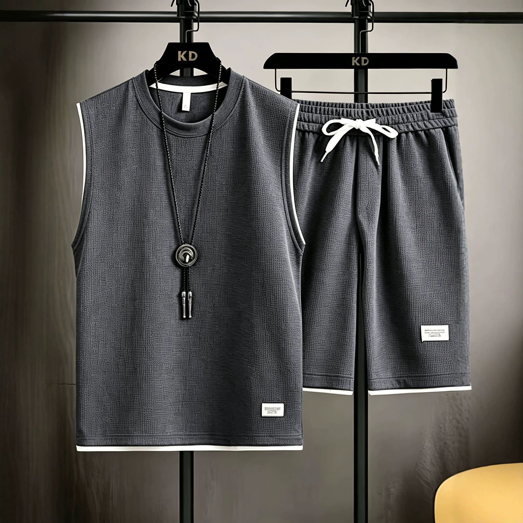 Outdoor Sportswear - Conjunto de colete masculino de verão