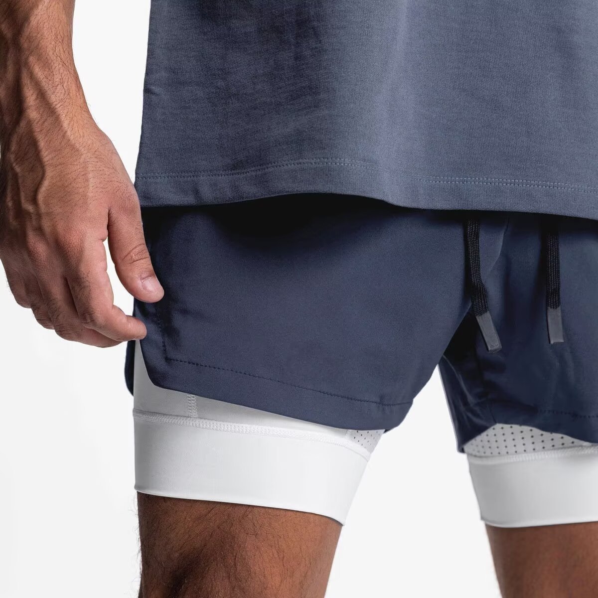 Outdoor Sport Hiking Pants - Shorts Masculinos 2 em 1 para