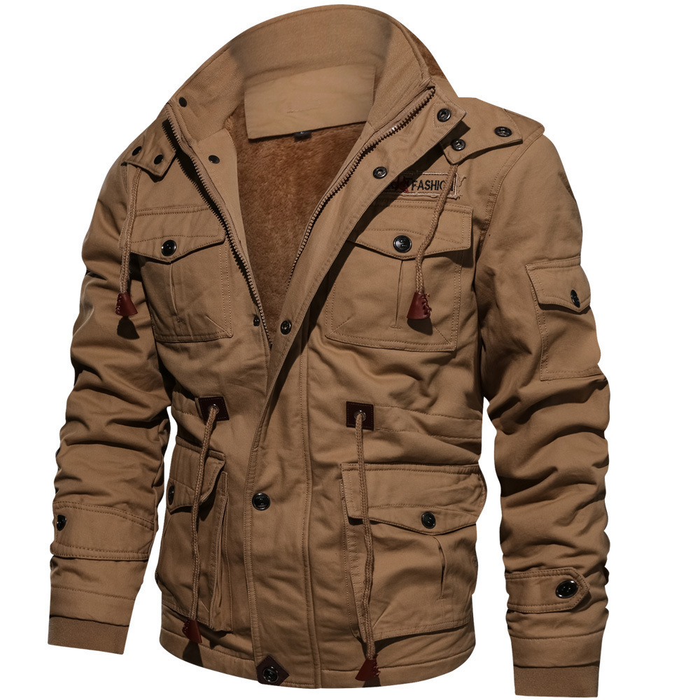 Outdoor Sport Winter Jacket - Inverno masculino casual grosso com capuz