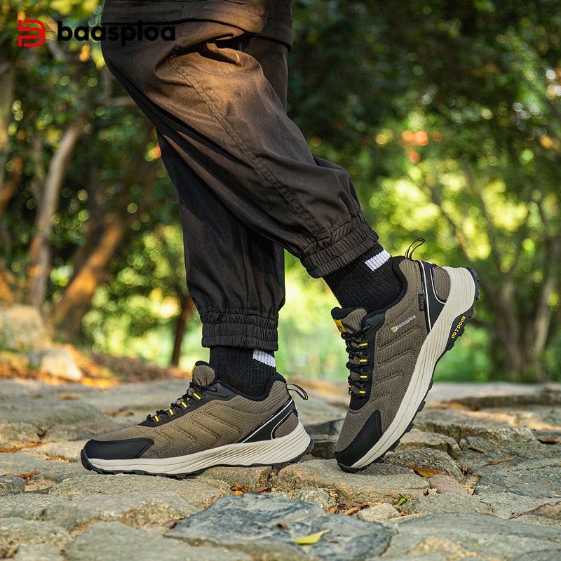Climbing Shoe Beginner - Baasploa sapatos masculinos para caminhada, de