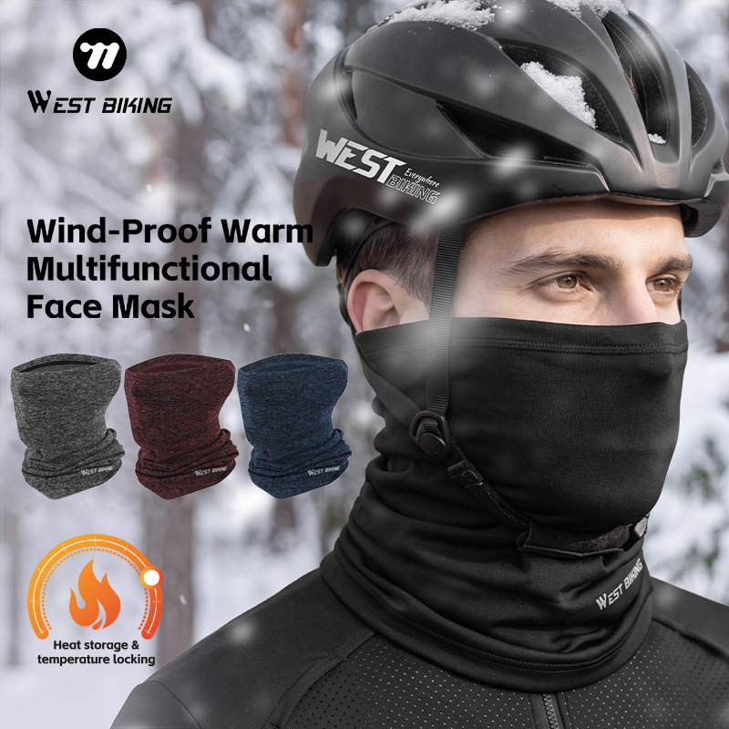 Outdoor Sport Using A Bike - WEST BIKING Gola Térmica de Inverno