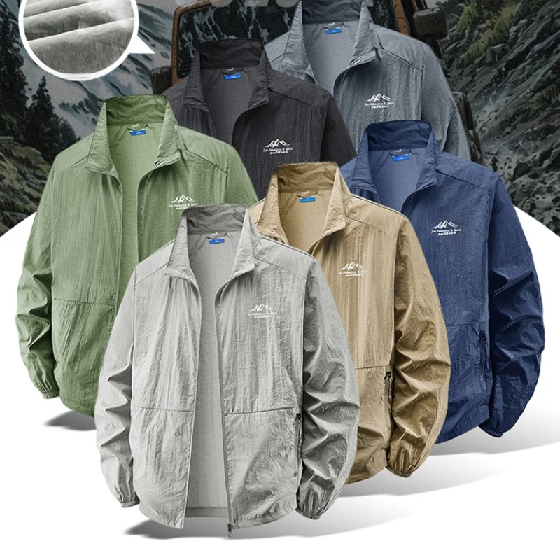 Outdoor Sport Brand Jacket - Jaqueta Masculina Leve para Caminhadas ao