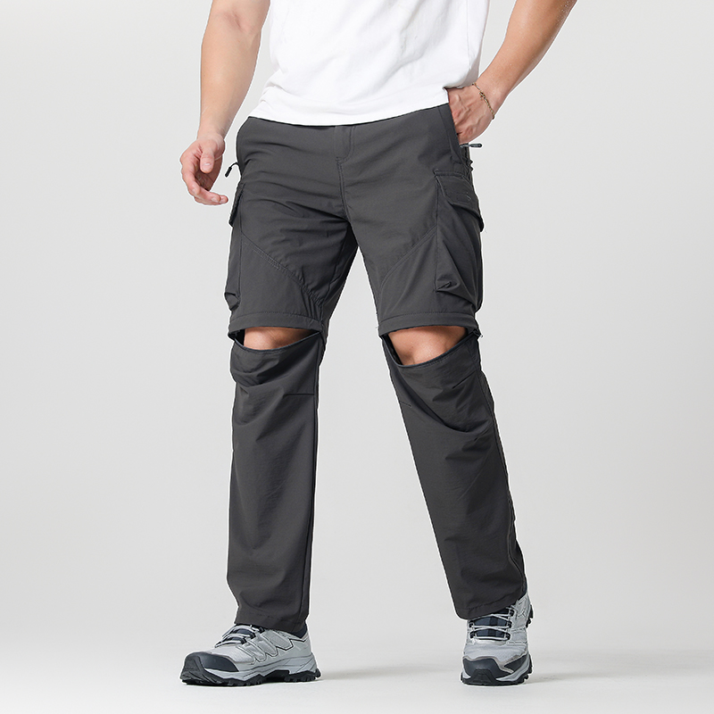Outdoor Sport Hiking Pants - Calça conversível de caminhada cargo masculina,