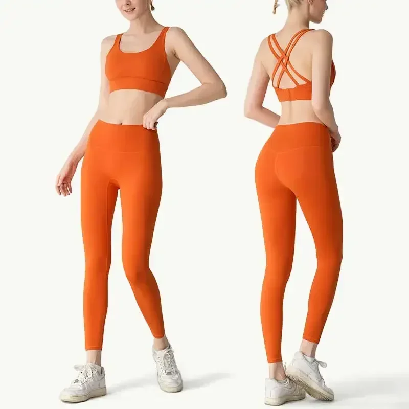 Conjunto de Yoga Feminino de 2 - Outdoor Sport Leggings avaliação e preço