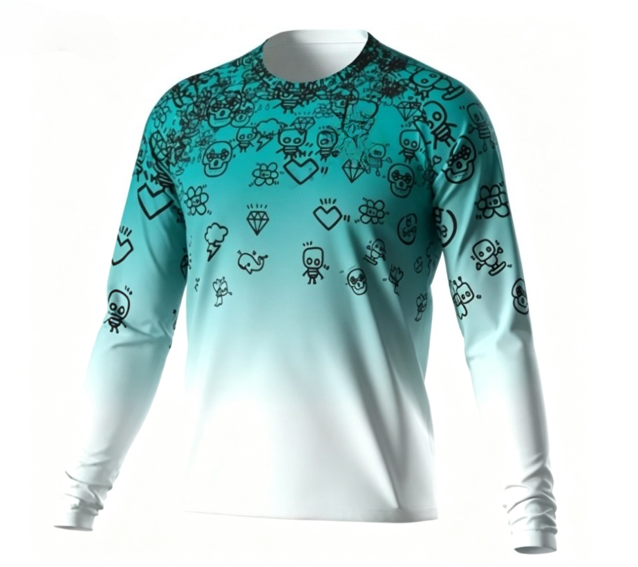 Nova camisa esportiva de manga - Outdoor Sportswear avaliação e preço