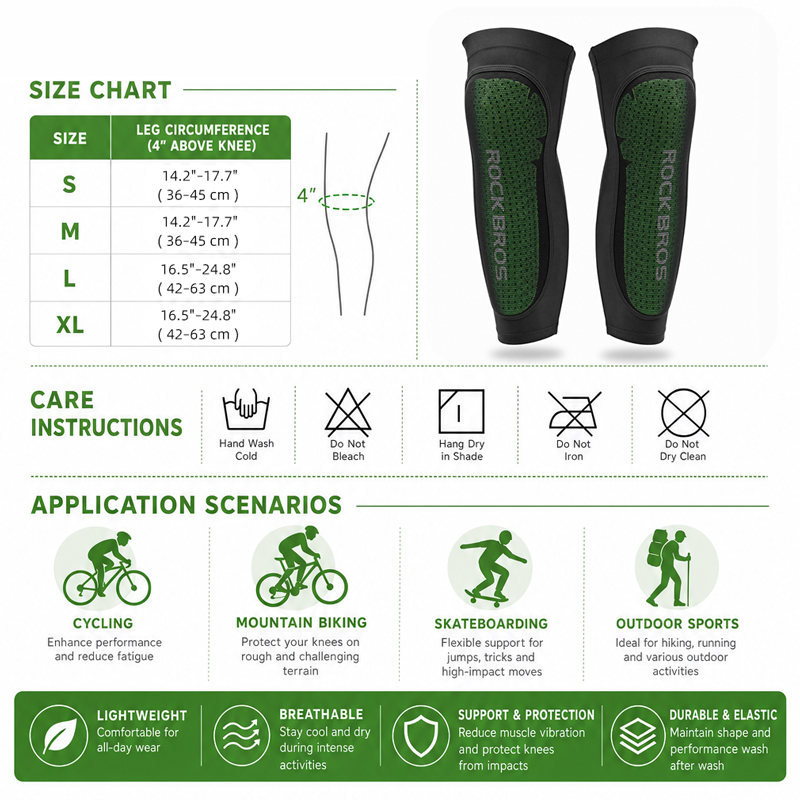 ROCKBROS-Sport Leg Warms Kneep - Outdoor Sport Leggings avaliação e preço