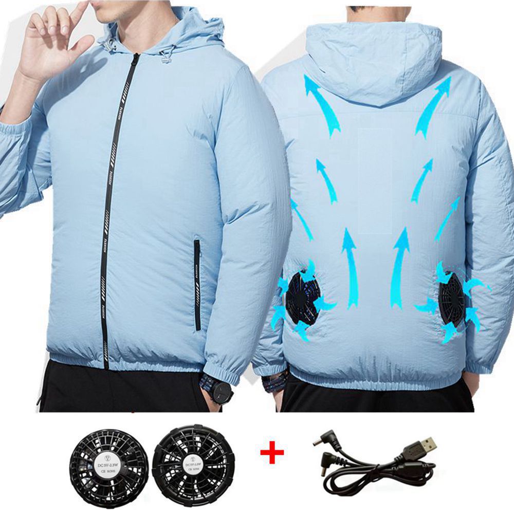 Verão esporte ventilador ar co - Outdoor Sport Brand Jacket avaliação e preço
