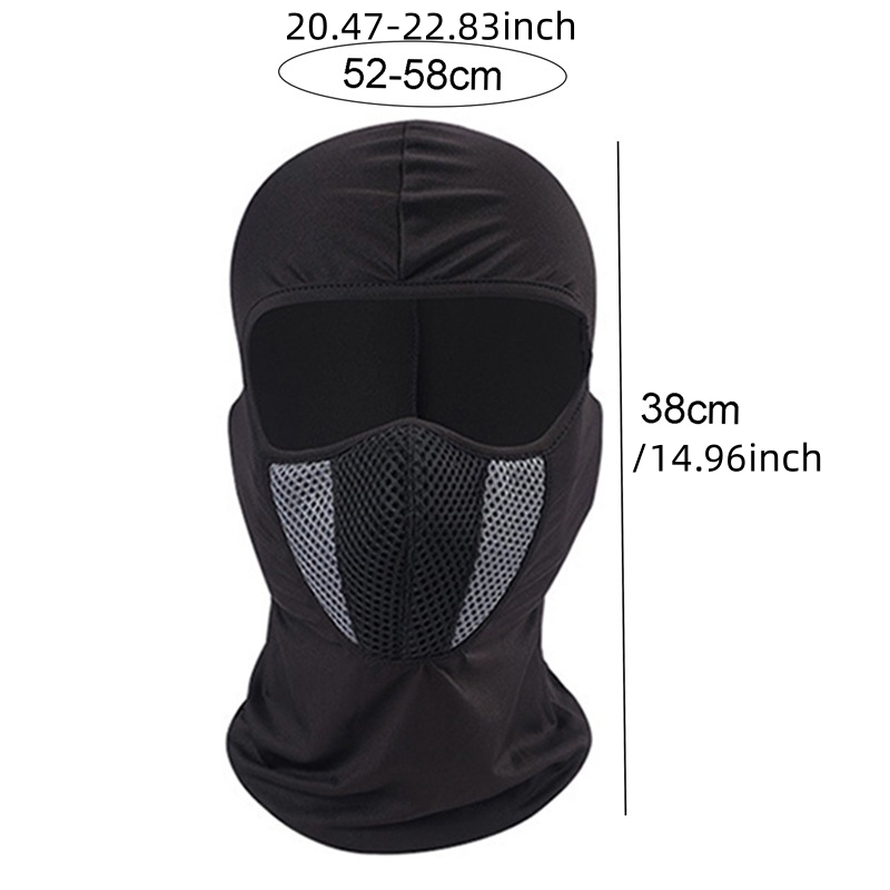 Máscara Tática de Rosto Inteir - Outdoor Sport Using A Bike avaliação e preço